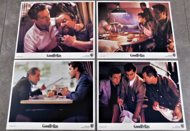 GoodFellas 8 Original US Lobby Cards 8"10 1990 Martin Scorsese De Niro