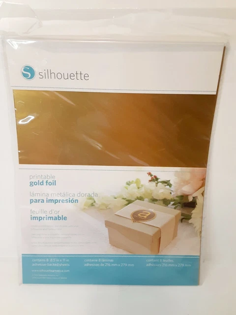 SILHOUETTE PRINTABLE ADHESIVE Foil 8 5 X11 8 Pkg Gold 14 42 PicClick silhouette-printable-adhesive-foil-8-5-x11-8-pkg-gold-14-42-picclick