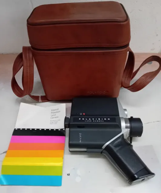 Polaroid Polavision Land Camera And Carry Case Untested