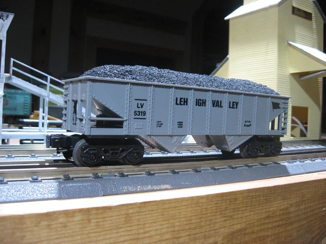 K-Line K-5319 Lehigh Valley O-27 Hopper with Coal # LV 5319 - FITS LIONEL, MTH, K-Line K-5319 Lehigh Valley O-27 Hopper with Coal # LV 5319 - FITS LIONEL, MTH,