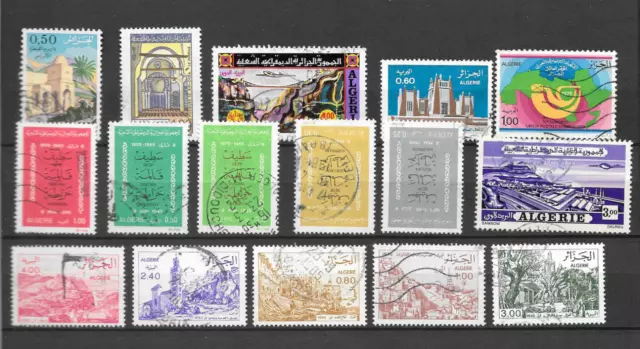 Lot Briefmarken Algerien verschiedene Jahre und Motive gestempelt