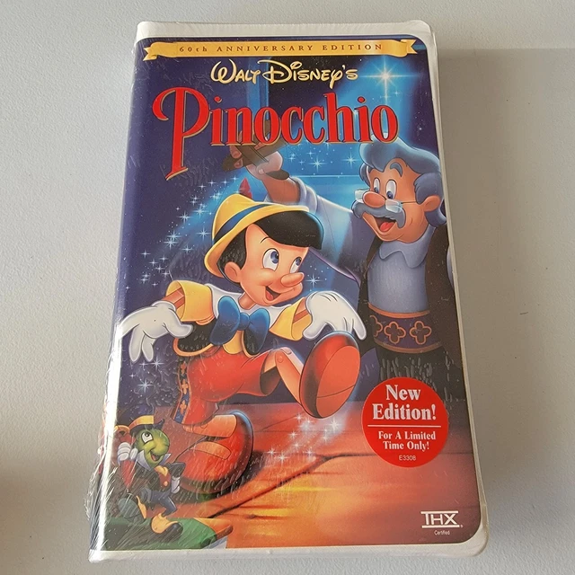 Pinocchio VHS Movie Clam Shell Walt Disney Sealed