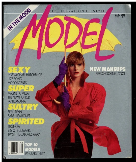 Stock Model Magazine SEPTEMBER 1988 V1#2 Model Magazine Milla Jovovich Paryse Allen $19.00 ...