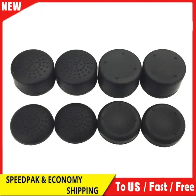 8pcs Game Controller Analog Thumb Stick Grip Cap for PS5/PS3/Xbox 360 Black