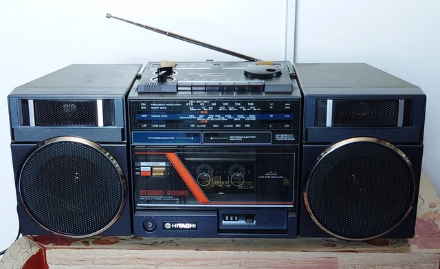Panasonic RX-CT980 Boombox Vintage - Radio Cassette Fonctionnel - Noir