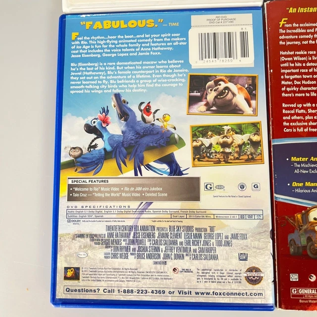 Shrek 2 Rio DVDS CHICKEN RUN, Shrek two, Rio, Disney, Pixar, cars family night! BS ...
