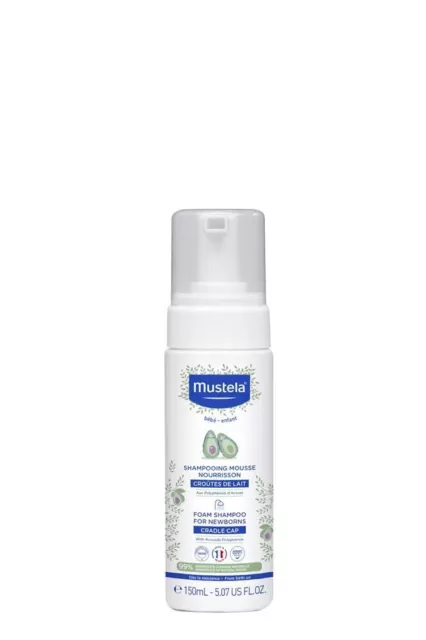 Mustela Cradle Cap Foam Shampoo For Newborns - 150ml