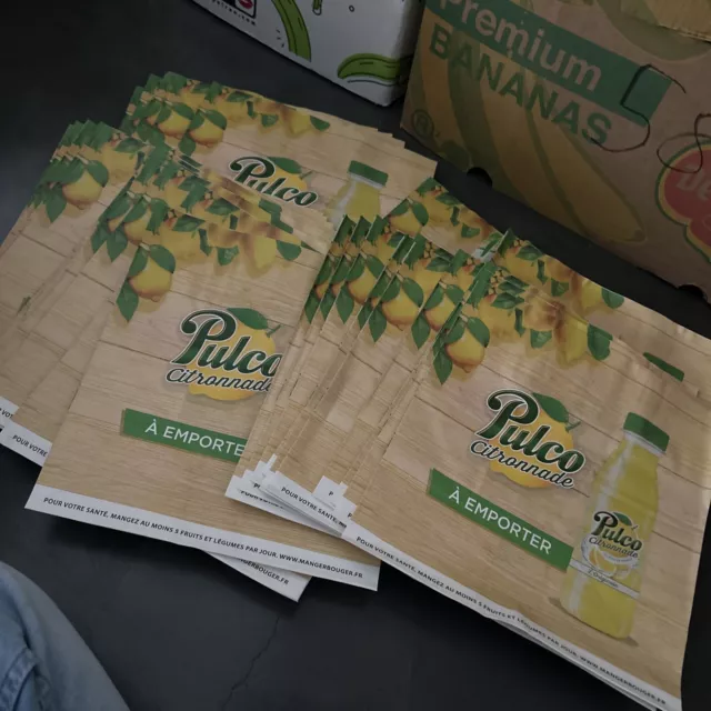 LOT DE 50 sacs en papier publicitaire Pulco My Tea EUR 25,00