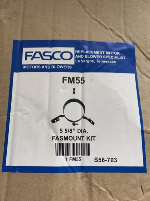 Fasco FM55 5-5/8" Three Leg Torsion Flex Mount Bracket, replacement for TFM55