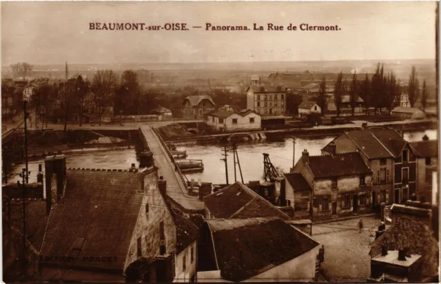 CPA  Beaumont-sur-Oise - Panorama. La Rue de Clermont   (290540)