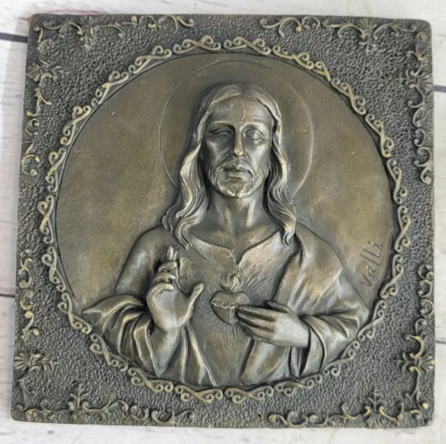 Jesus Christ Blessing Statue Figurine Genuine Bronze Religious Gift Church Sale
