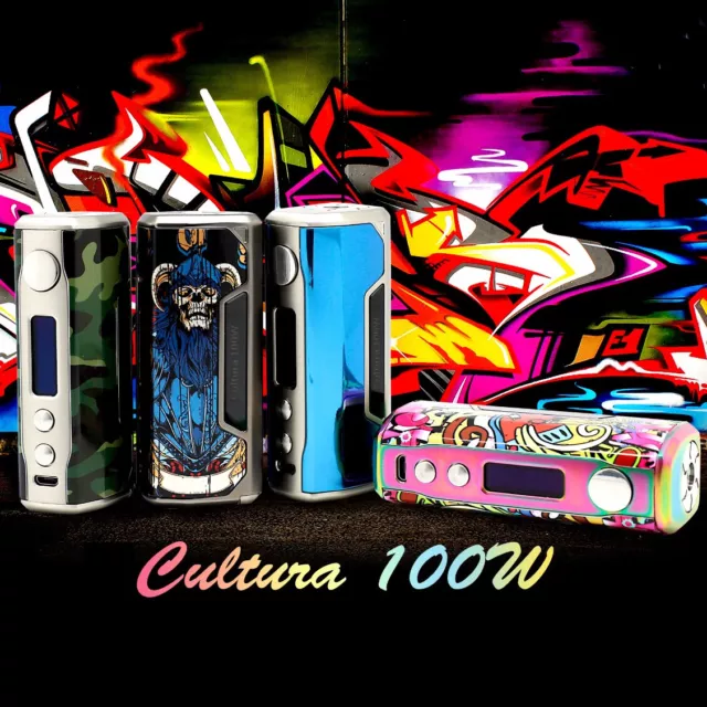 VZone Cultura 100 Watt Mod Box • 20700 18650 Akku-Träger • 4 Designs verfügbar