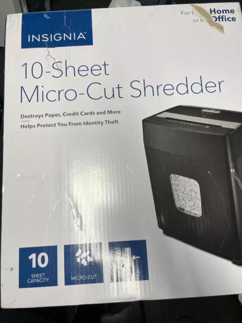 Insignia™ 10-Sheet Microcut Shredder Black NS-S10MCBK2 - Best Buy