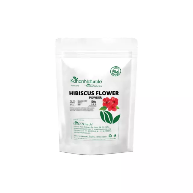Hibisco Flor Polvo 100 G (104ml) - Para Crecimiento de Pelo