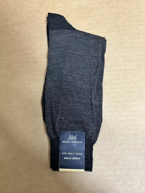 BROOKS BROTHERS 346 ☆ Calf Length Men's Dress Socks ☆ Brown ☆ NEW See details.