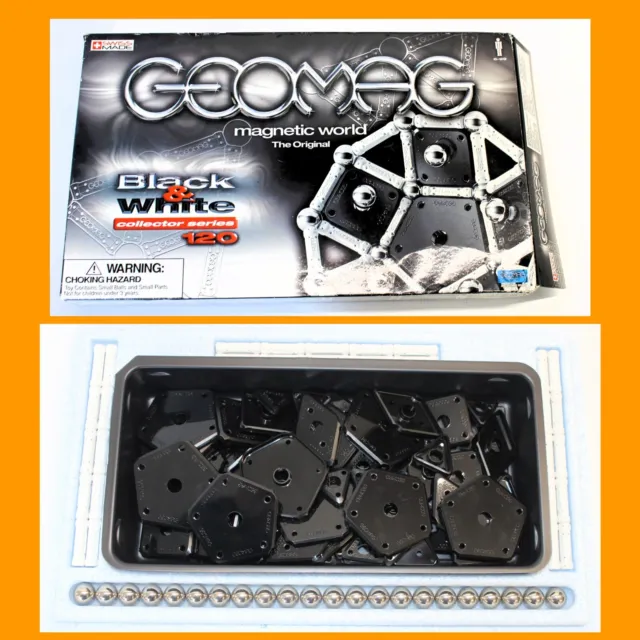 Geomag Construction Toy - Geomag Black And White - Collector Series - Boxed