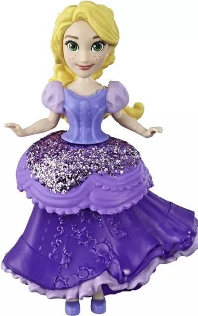 Disney Princess Rapunzel Royal Clips Purple Glitter Dress Collectible
