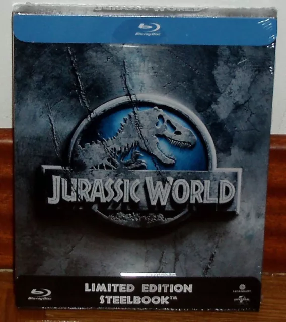 Jurassic World Blu-Ray Steelbook Scellé Neuf Espagnol Action (Sans Ouvrir) R2