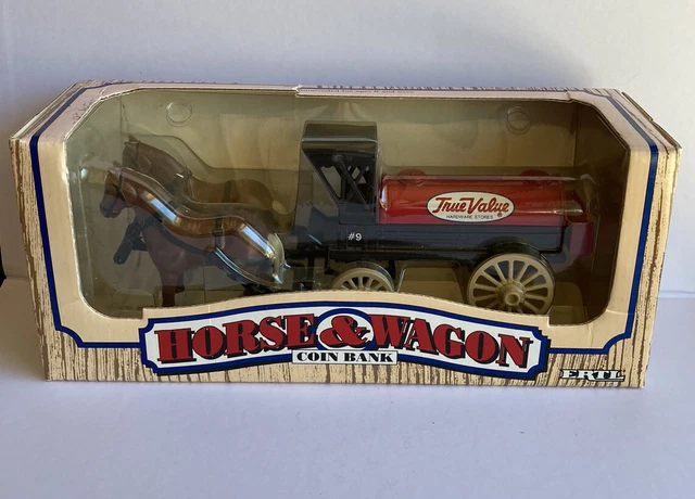 ERTL True Value Hardware Die Cast Horse & Tanker Wagon Coin Bank