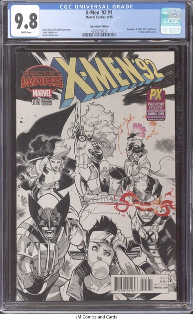 X-Men '92 #1 2015 CGC 9.8 White Pages - SDCC 2015 exclusive partial sketch cover X-Men '92 #1 2015 CGC 9.8 White Pages - SDCC 2015 exclusive partial sketch cover