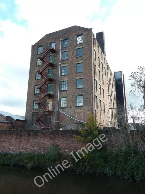 Photo 6x4 Mill backing onto the Ashton Canal Manchester  c2011