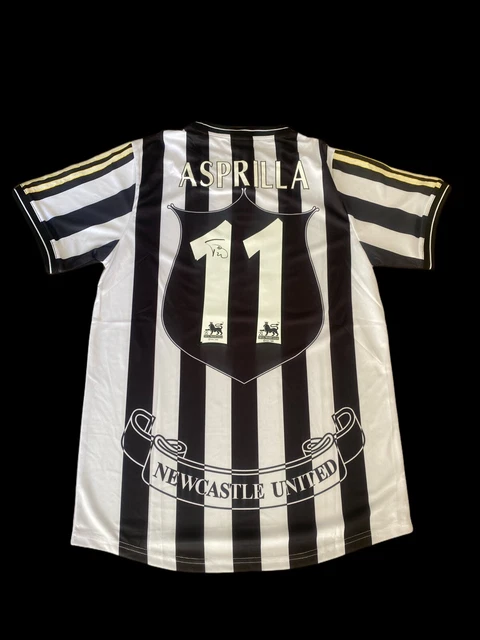 Maillot Domicile Newcastle United 1997-98 Signé Tino Asprilla - Pièce Collector