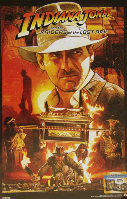 INDIANA JONES RAIDERS OF THE LOST ARK RR2012 IMAX Exclusive Mini Movie Poster