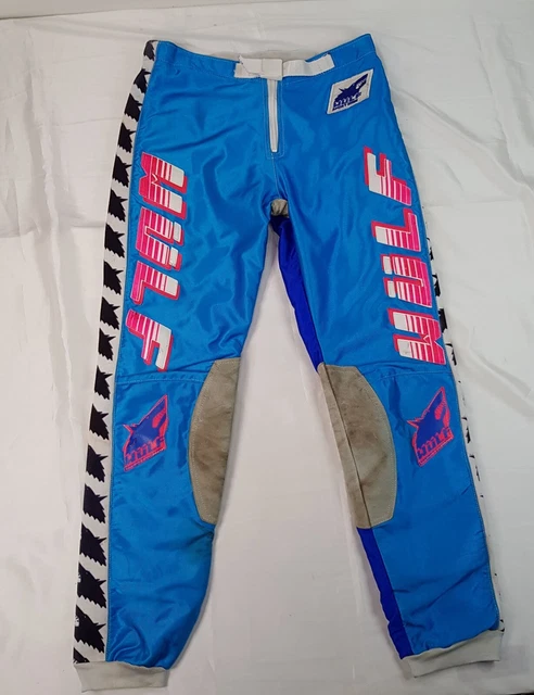 Pantaloni Da Motocross Vintage Wulf Sport Europe Vita Taglia W32" Enduro Motocross Racing