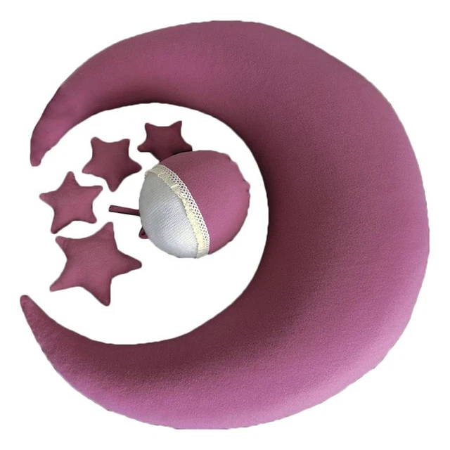 Cuscino letto Bolster comodo cuscino a forma di luna cuscino letto