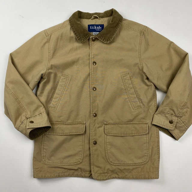 LL Bean Barn Field Chore Jacket Coat Kids Boys Girls Medium 10/12 LL Kids Bean