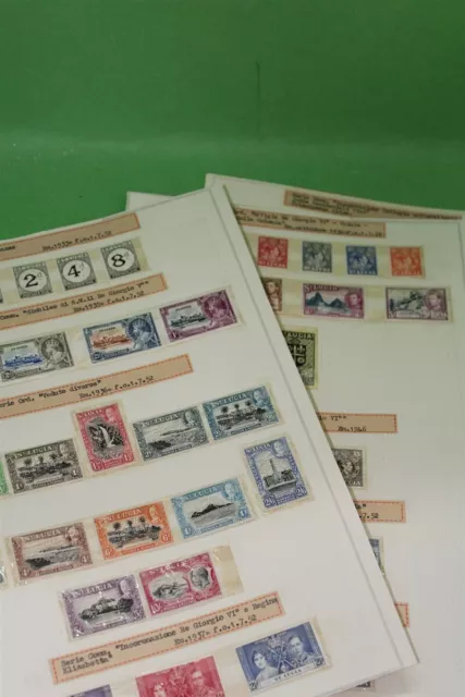 St LUCIA Commonwealth MNH 1933-1954 w/ SPECIMEN Stamp Collection
