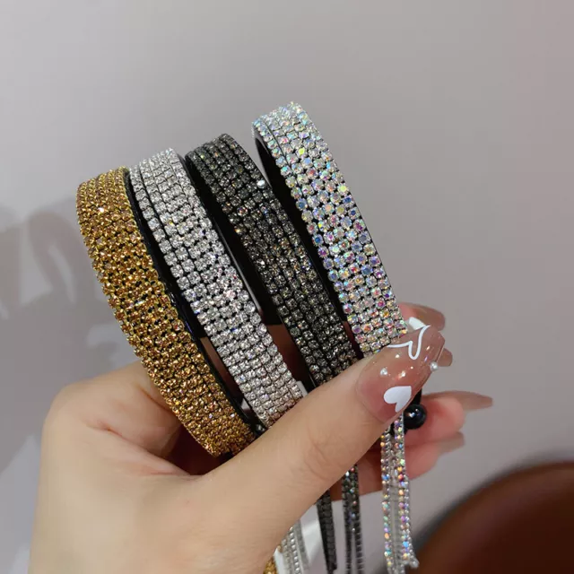 Strass nappe palla testa forcina coda di cavallo fixer capelli accessori donna↑ P