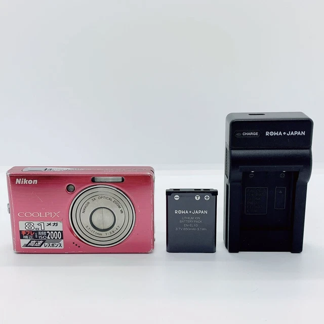 NIKON COOLPIX S510 Digital Camera Pink Includes Battery