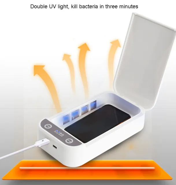 Sterilizzatore uv portatile box disinfezione oggetti telefono 3
