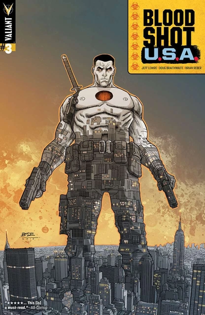 Bloodshot U.S.A. #3B VF/NM; Valiant | Jeff Lemire USA - we combine shipping