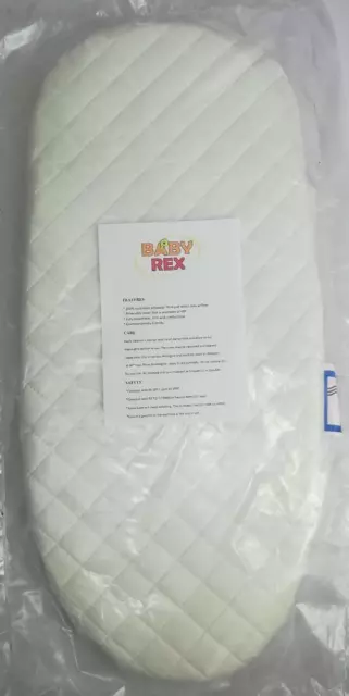 Deluxe Quilted Pram Mattress Fits Silver Cross Wayfarer / Fully Breathable