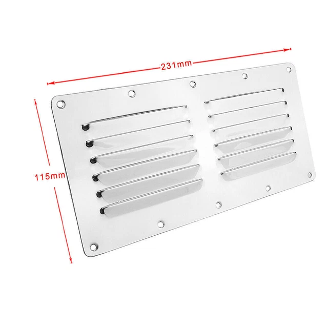 Edelstahl-Lüftungsschlitz Schwarz – Flache Luftführung Für Bad, Küche & Mehr (120x39 Mm)