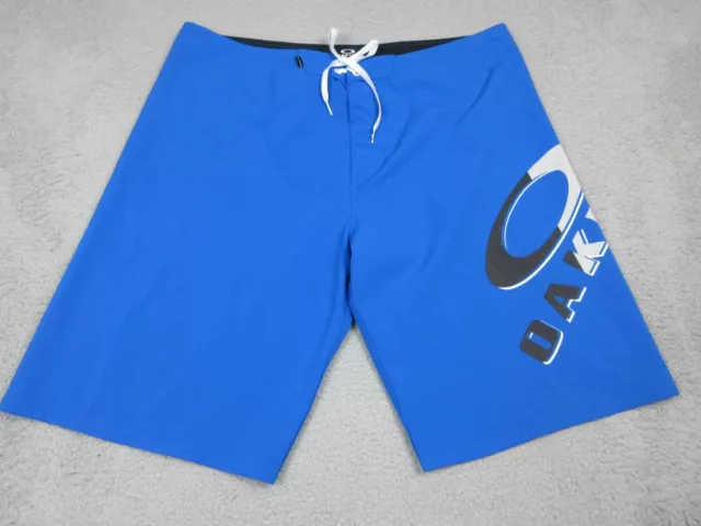 Oakley Swim Trunks Mens Adult 40 Blue Board Shorts Bathing Suit 40X24