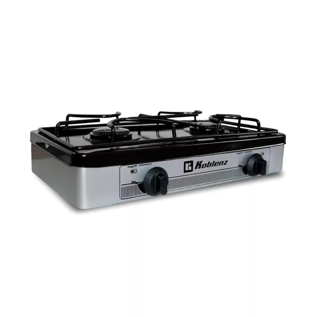 PSK-200S 2-Burner Gas Stove, Silver