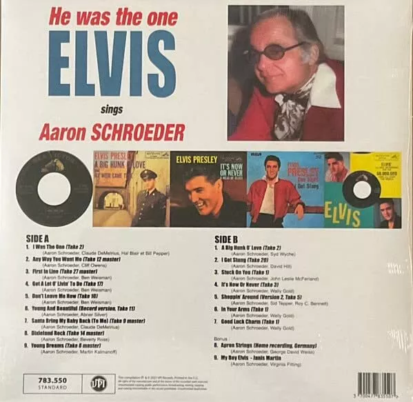 ELVIS PRESLEY HE WAS THE ONE (ELVIS SINGS AARON SCHROEDER) (Vinyl) 3