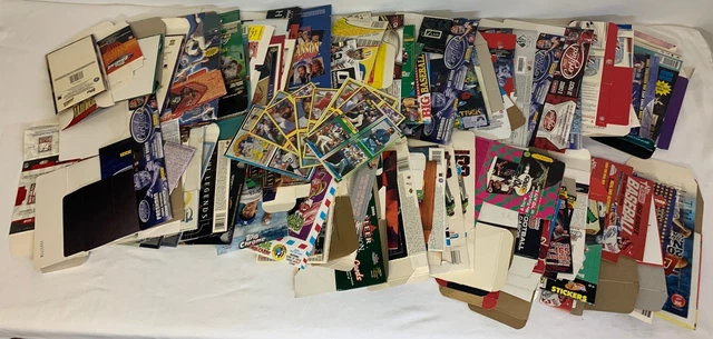 Lot De 107 Échange Carte Boîtes Seulement + 10 Panneaux ~ SPORTS Et non-Sports