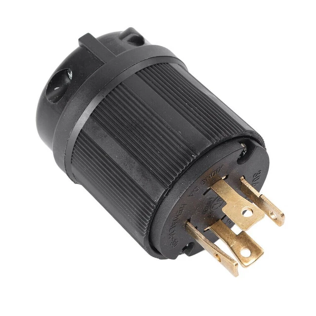 NEMA L14 30P Spina Elettrica per Generatore Giacca di Gomma 10AWG/4C Cavo Nero