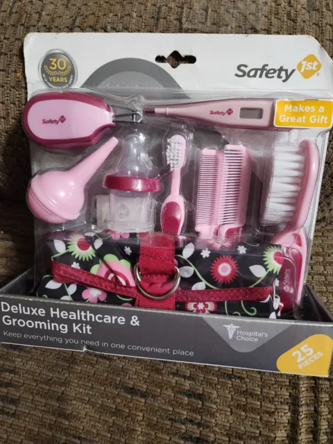 Safety 1st Baby Healthcare Grooming Kit Deluxe Pink 25pcs Great Christmas Gift