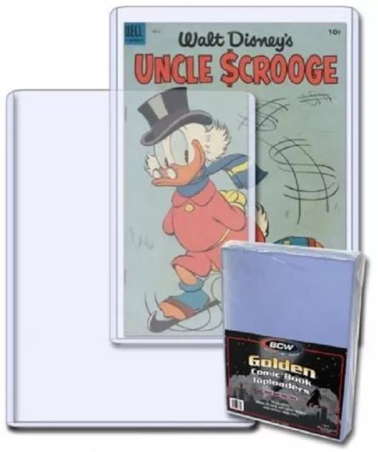 10 BCW Archival Quality Topload Holders For Golden Age Comic 7 5/8x11 Clear NEW