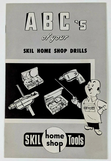 Años 70 SKIL Home Shop Herramientas Taladros eléctricos Instrucción Guía del usuario Folleto de colección