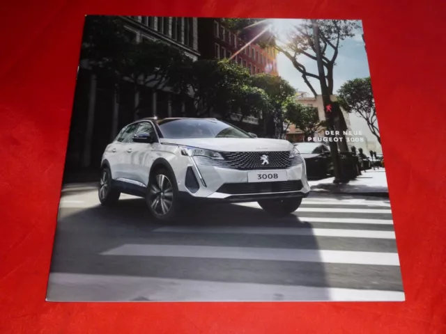 PEUGEOT 3008 Active Allure GT Prospekt Brochure Depliant Folleto von 2021