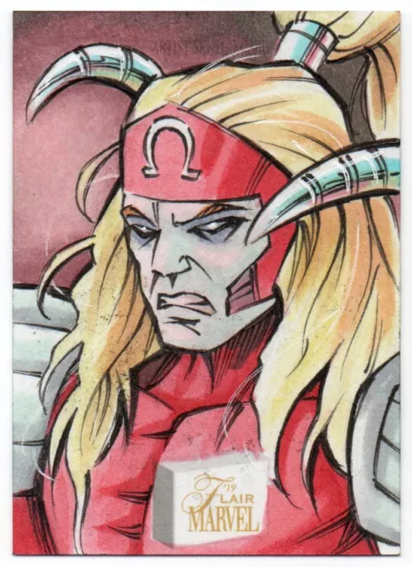 2019 Flair Marvel Sketches by Brad Hudson 1/1