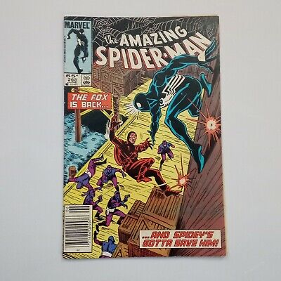 The Amazing Spider-Man Vol 1 #265 First Appearance Of Silver Sable Newsstand Ed.