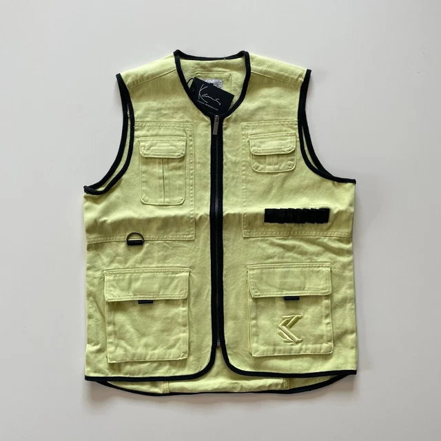 Gilet Karl Kani Utility Gilet Unisex Giallo Giallo | KKMQ22025YLW | Taglia M | 79,90 €*