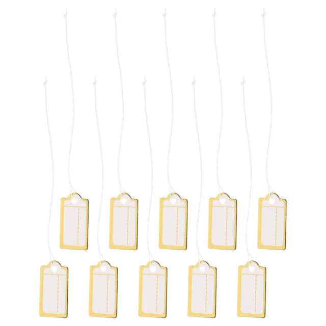 200Pcs Jewelry Price Tags Displaying Price Tags with String Jewelry Hanging